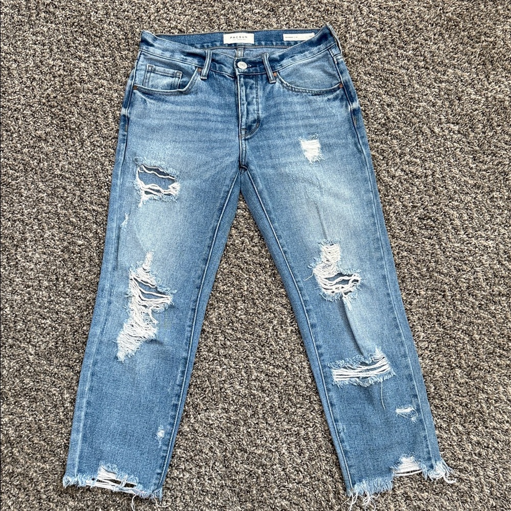 PacSun Distressed Cropped Jeans
